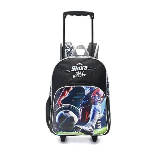 Mochila 16" con carro fútbol pelota Skora