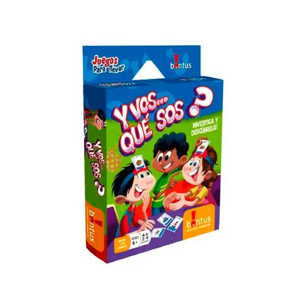 Juego de cartas y vos... que sos? en caja 13.5x18.5 cm -