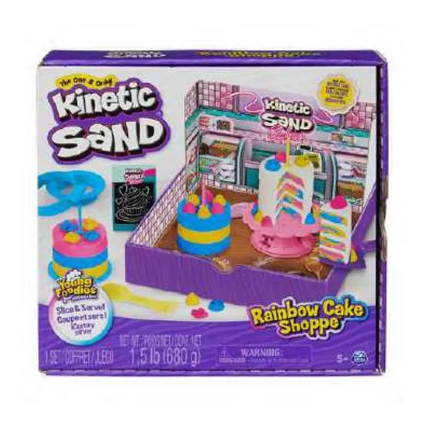 Kinetic sand rainbow cake shoppe!