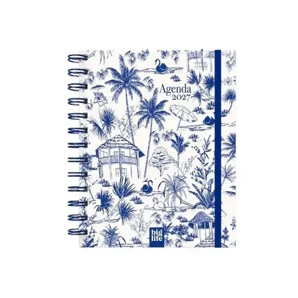 Agenda big life generica n.° 8 diaria espiral cisnes 2027