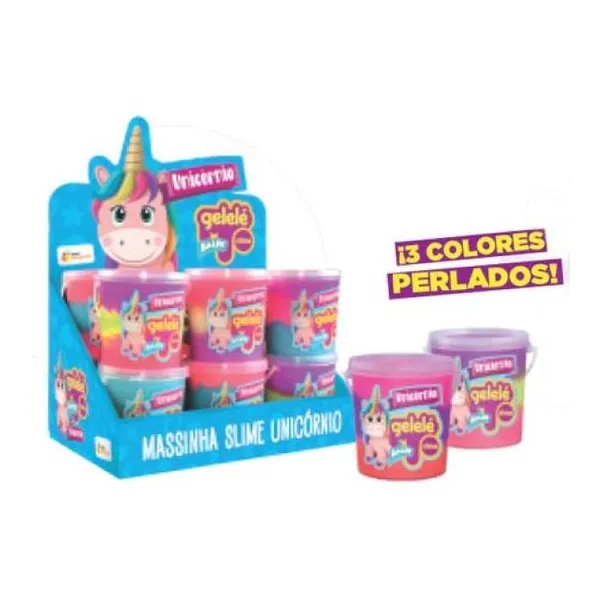 Slime balde 457g unicornio