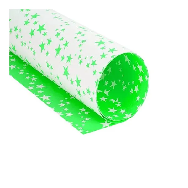 Cartulina Muresco entretenida estrellas verde