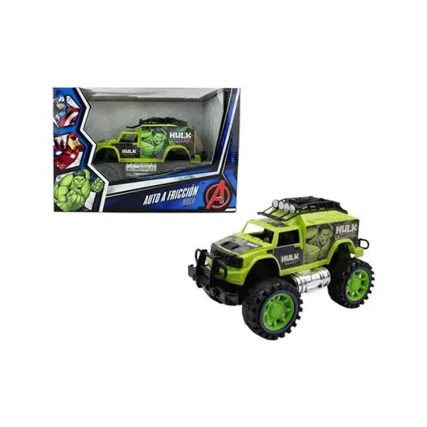 Camioneta a friccion hulk en caja 27x18x16 cm
