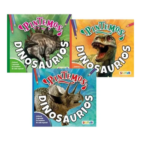 ¡pintemos! dinosaurios - surtido