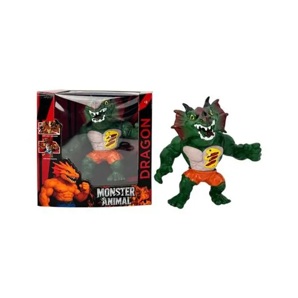 Dragon articulado monster animals con sonido 22 cm en caja 25.5x26x11 cm