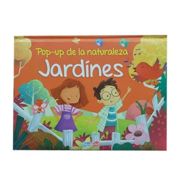 Libro cuentos pop up. jardines.tapa acolchada.23x18 10 páginas