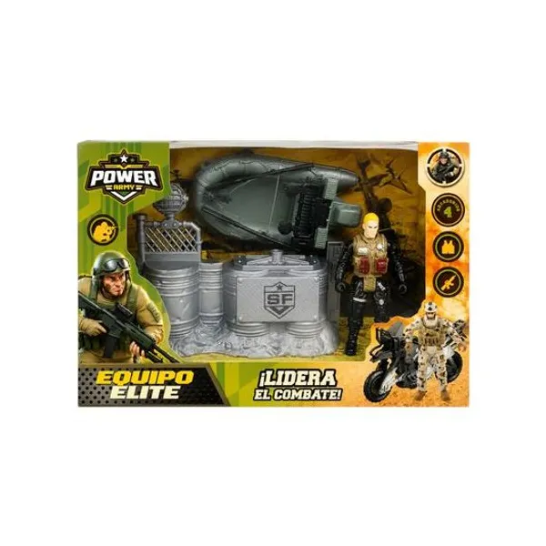 Set militar equipo elite 4 piezas en caja 25x17x8 cm