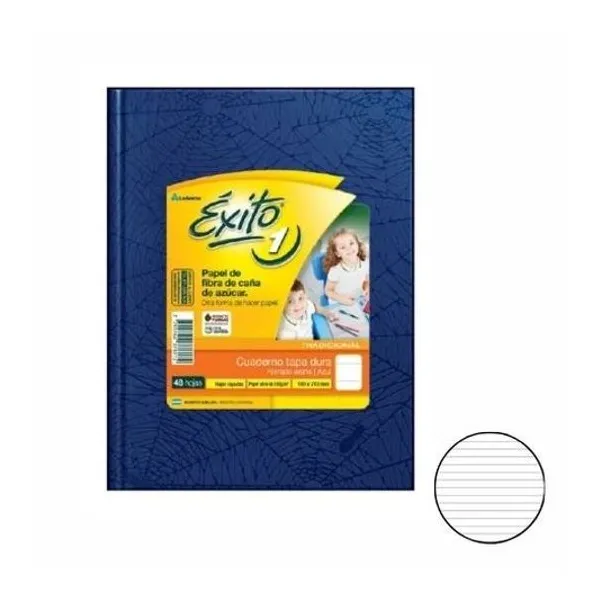 Cuaderno 16x21 rayado t/d araña azul 48h Éxito