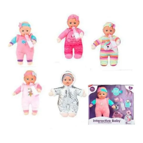 Baby sunki plush pacify doll kitchen set surtido