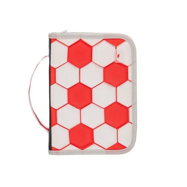 Cartuchera 1 piso starpak rigida fútbol rojo/blanco Filgo