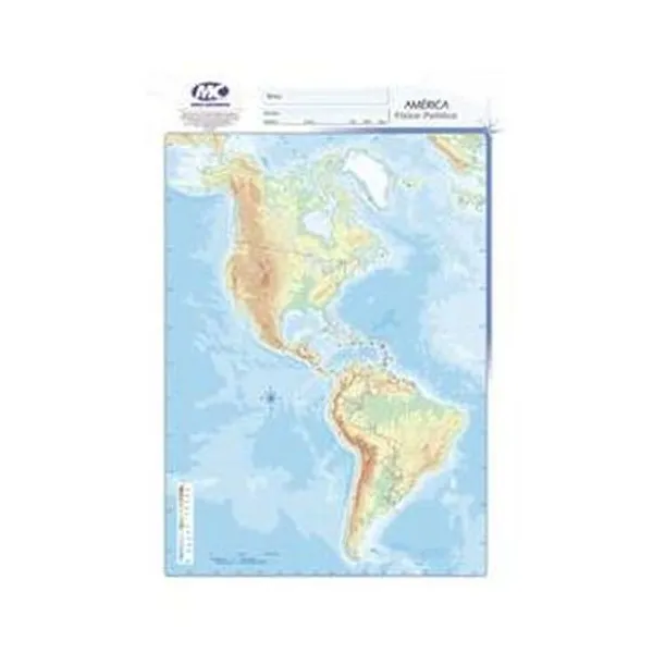 Mapa cromo fisico-politico x25 unidades mundo cartografico