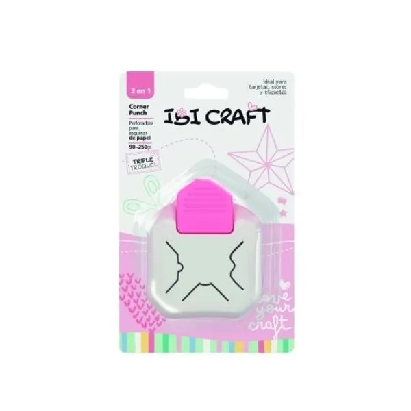 Perforadora artistica ibi craft esquinero 3 en 1 forma