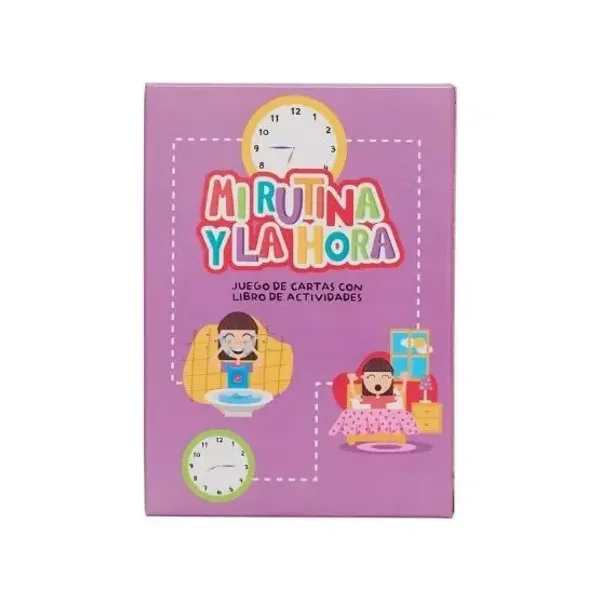 Cartas educativas barco de papel mi rutina y la hora