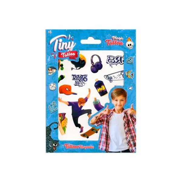 Plancha de tatuajes temporales infantil x1 12.5x17 54298