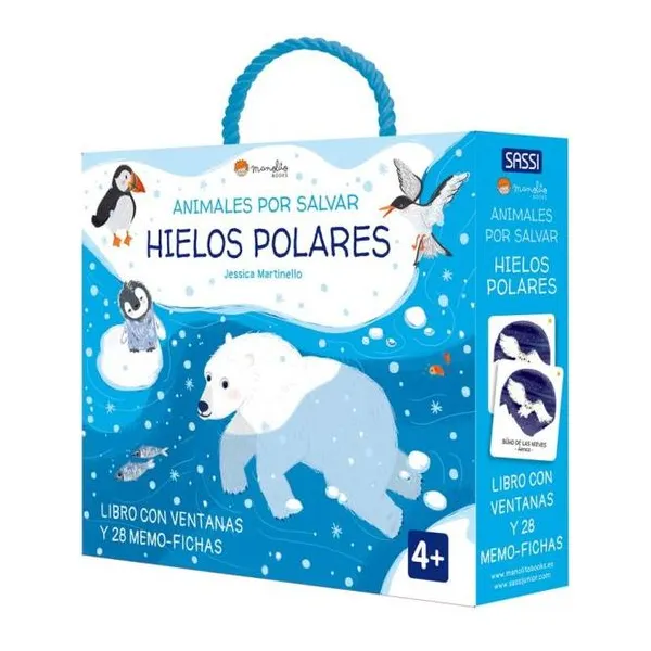 Libro con ventanas: hielos polares 22 19 cm