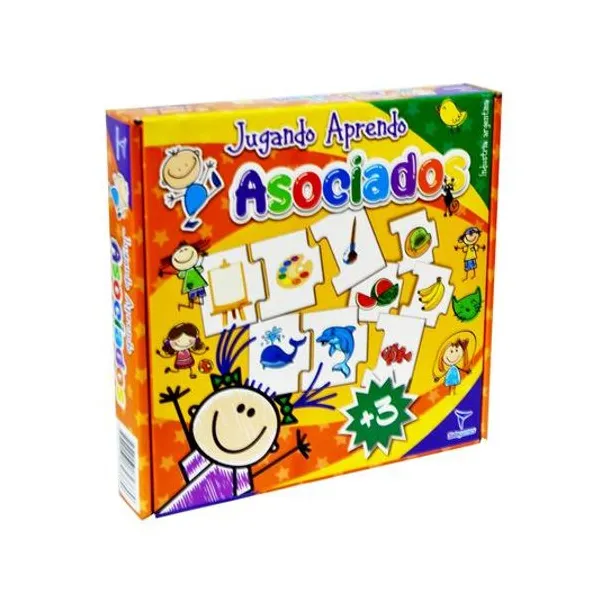 Jugando aprendo asociados 20x20 cm toto games