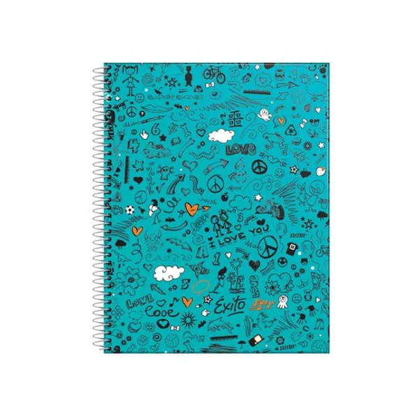 Cuaderno tapa dura Éxito 7 fantasia 21x27 tapa dura x60 hs.ray.