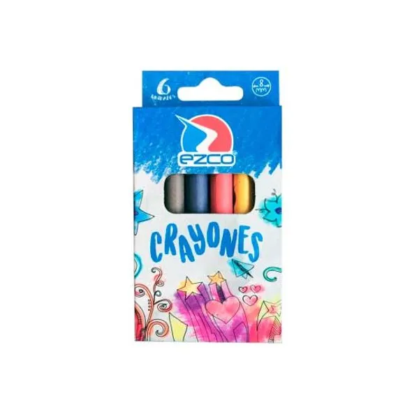 Cerita crayón Ezco x6 colores surtidos