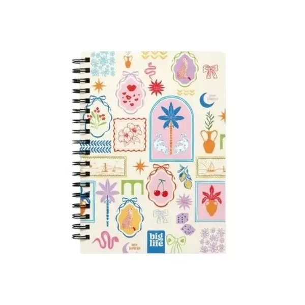 Cuaderno espiral a5 big life ipanema t/dura 72 hjs.raya