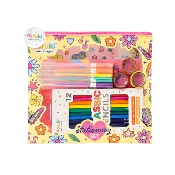 Set de papeleria kiruki believe