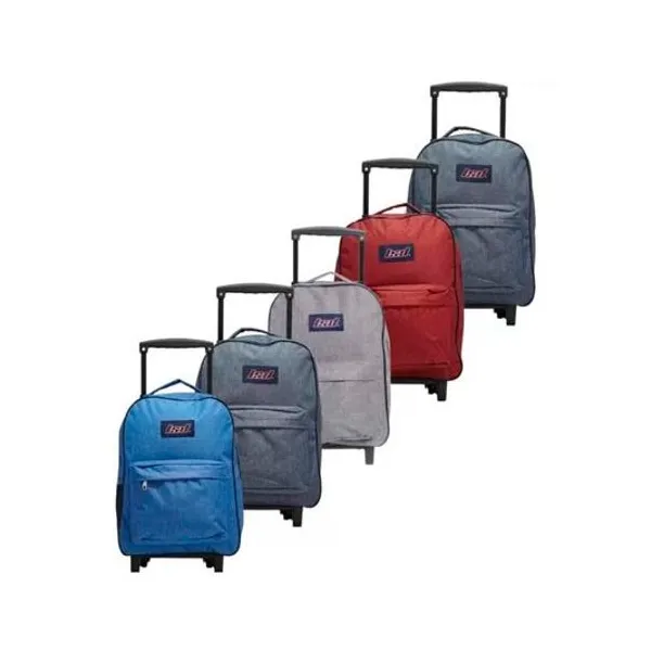 Mochila 17" con carro jaspeada x unidad colores surtidos lsyd 94.1205