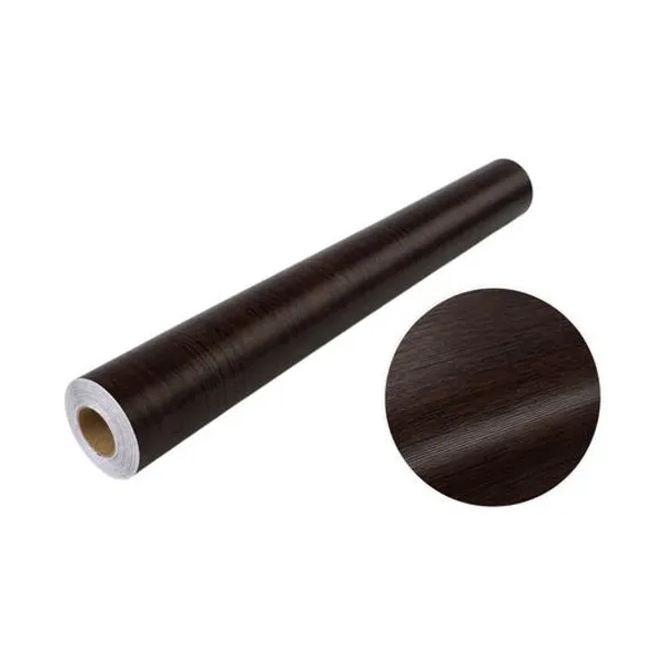 Rollo autoadhesivo pvc 45cmx10 mts madera