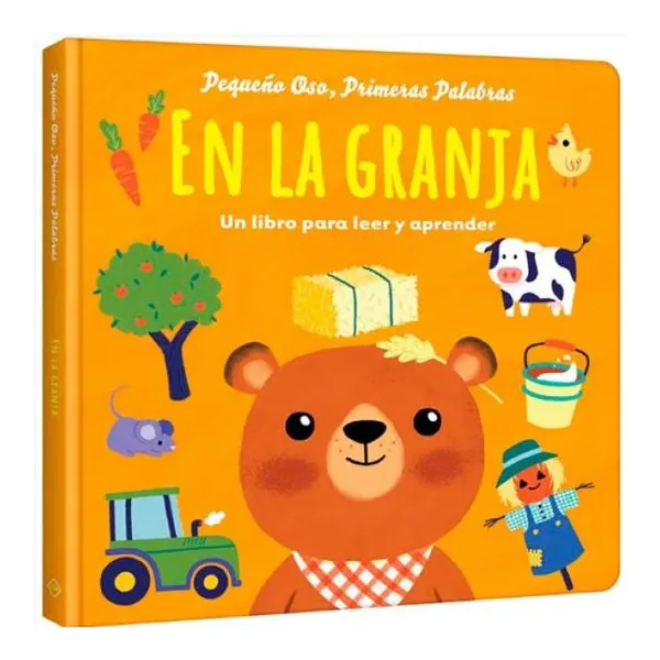 Pequeño oso en la granja