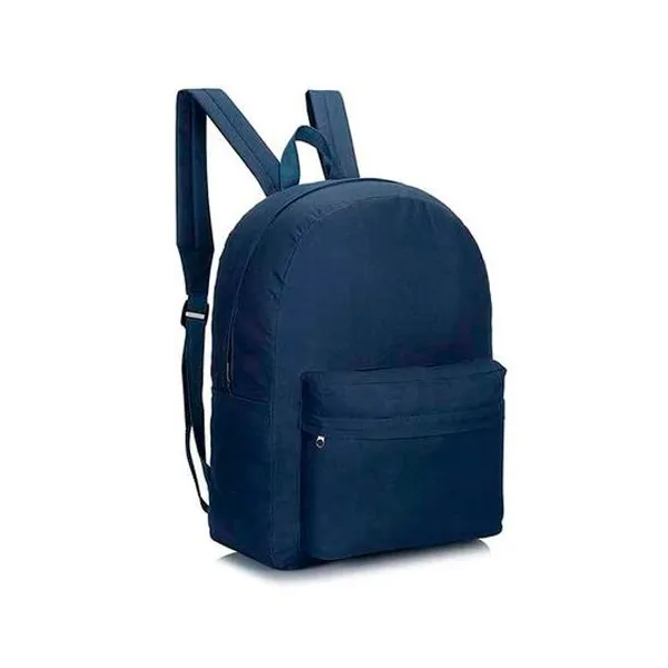 Mochila 17" espalda lisa azul Trendy