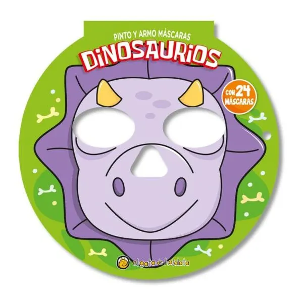 Pinto y armo máscaras - dinosaurios