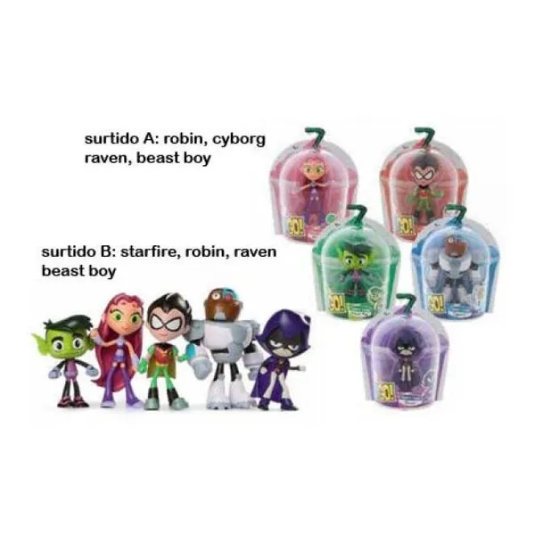 Teen titans go - twisty titans. con brazos o piernas flexibles. surtidos