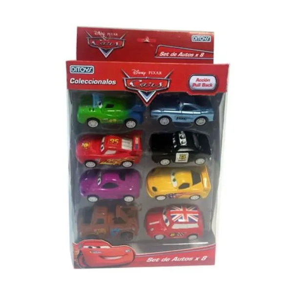 Cars pull back x8