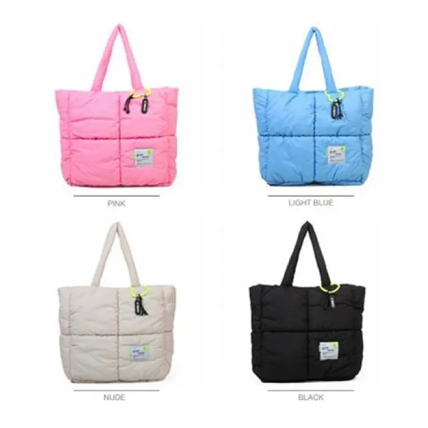 Tote puffer hebilla color motion - 4 colores 36 16 36 cm