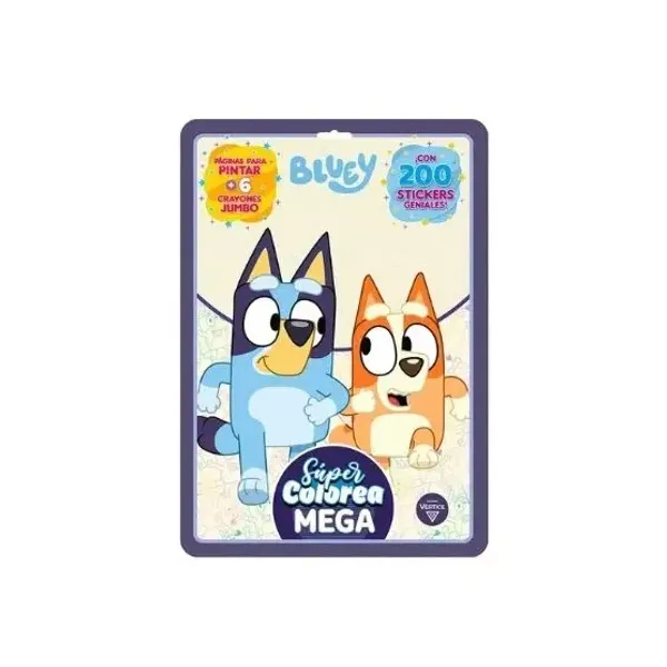 Flow pack editorial vertice mega super colorea Bluey