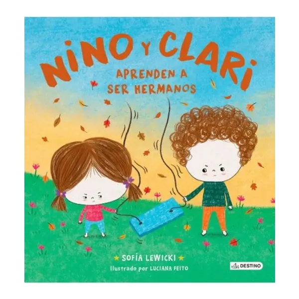 Niño y clara aprenden a ser hermanos