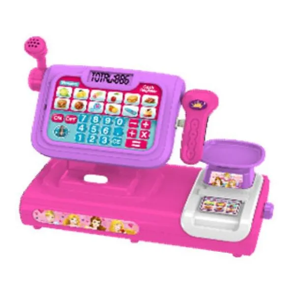 Caja registradora princesas Disney con luz sonido y calculadora -2 pilas aa - no