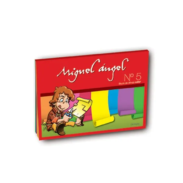 Block de dibujo miguel angel n.° 5 color x24 hjs.