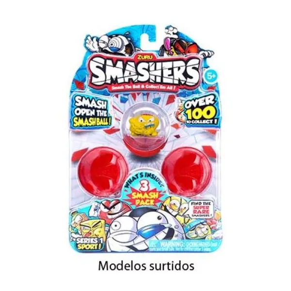 Coleccionable smashers pack 3 figuras
