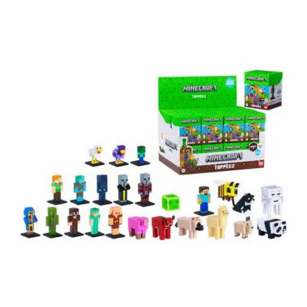 Minecraft 3d toppez - display box x24 unidades