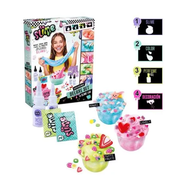 So slime - playset laboratorio de slime 30 cm "lab deluxe kit