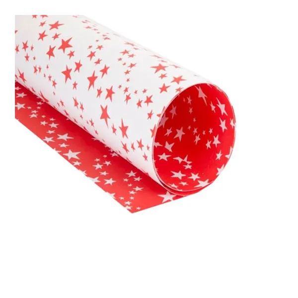 Cartulina Muresco entretenida estrellas rojo
