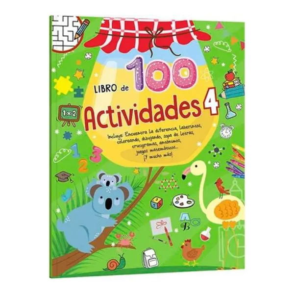 Libro 100 actividades 4 28 21 cm