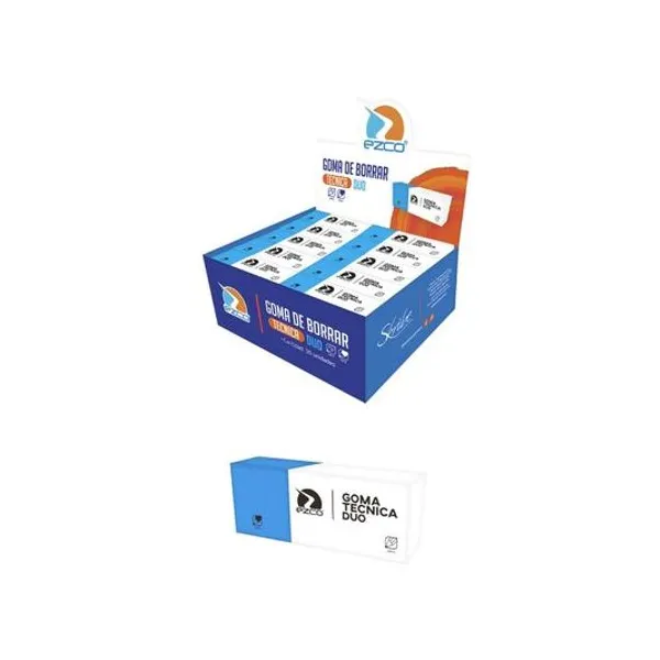 Goma de borrar tecnica lápiz/tinta caja x30 Ezco