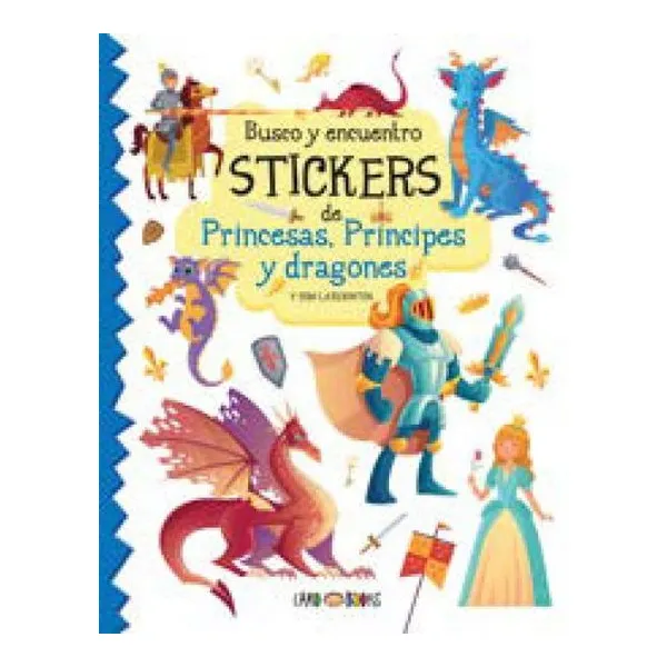 Busco y encuentro stickers princesas-principes y dragones
