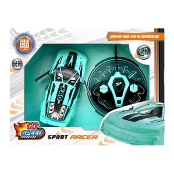 Super auto de carrera 1:18 go speed a radio control carga usb 45 32 cm