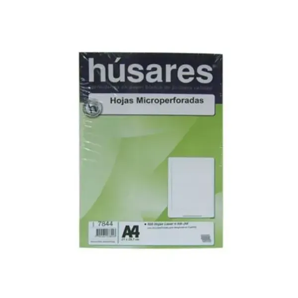 Resma micropuntillada husares a4 pleca 6 x500 hs.