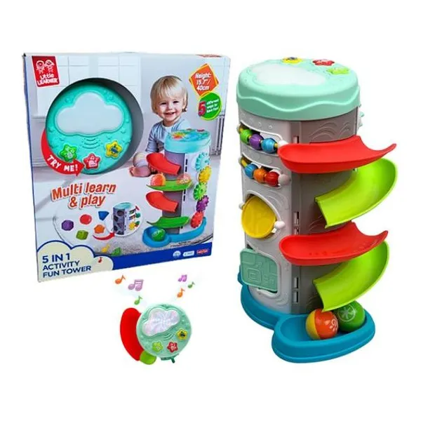 Happy kids torre de actividades 5 en 1 con sonidos
