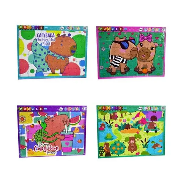 Puzzle capibara 48 piezas 29x22 cm x unidad modelos surtidos inkdrop