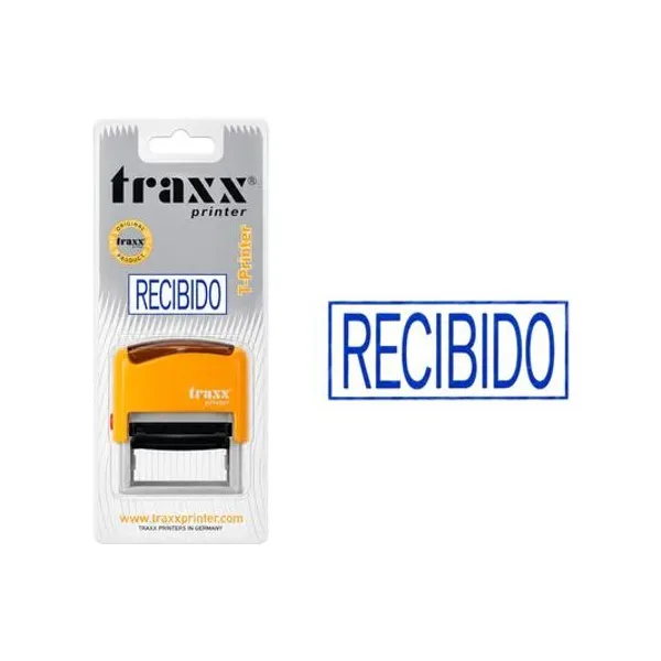 Sello automatico "recibido" 38x14 mm x1 traxx - t-printer 1559