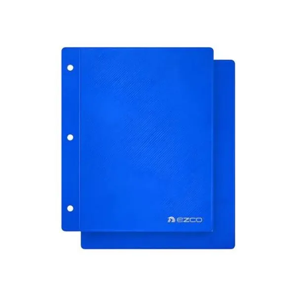 Carpeta n.° 3 dos tapas pvc azul Ezco