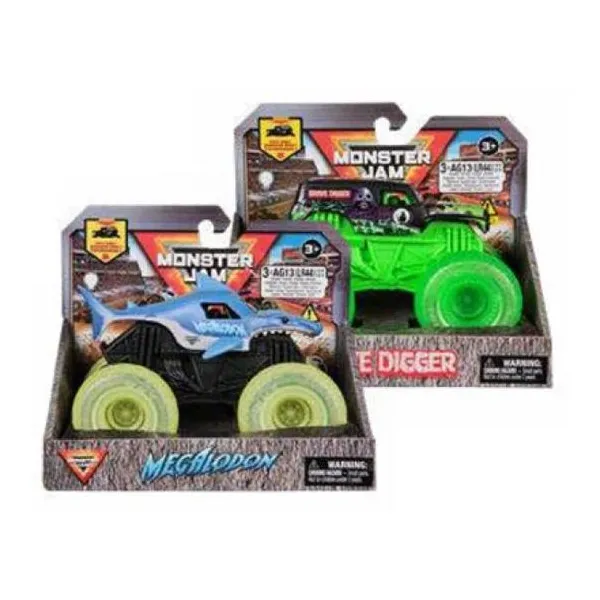 Monster jam - vehículo con ruedas luminosas. surtido 1:43